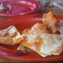 The cheese quesadilla from the kids menu.
