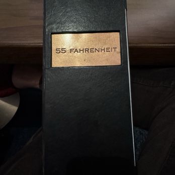 55 Fahrenheit - Menu cover - New American Near Me - New Orleans, Louisiana