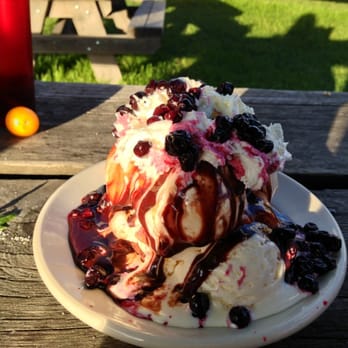 Northern Lights Saloon - Huckleberries + homemade brownie + ice cream = love - Restaurants Near Me - Polebridge, Montana Northern Lights Saloon - Huckleberries + homemade brownie + ice cream = love - Restaurants Near Me - Polebridge, Montana