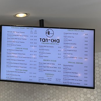 Tan-Cha - Menu - Bubble Tea Near Me - Doraville, Georgia