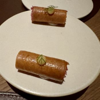 Quince - Small bite of crispy roll stuffed with crabmeat - French Near Me - San Francisco, California Quince - Small bite of crispy roll stuffed with crabmeat - French Near Me - San Francisco, California