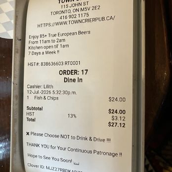Town Crier Pub - Pubs Near Me - Toronto, Ontario