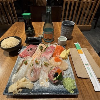 Tom San Ramen - Omakase - Sashimi Style - Delicious and nice portion for $38. Comes with rice. - Ramen Near Me - Daly City, California