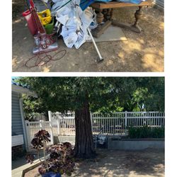 Pereztigious Junk Hauling - Before and after