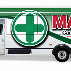 The Cedar Bus Co - Our newly redesigned vehicles highlight our membership in the MASH Care Network of companies.