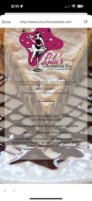 Lulu's Chocolate Bar by null