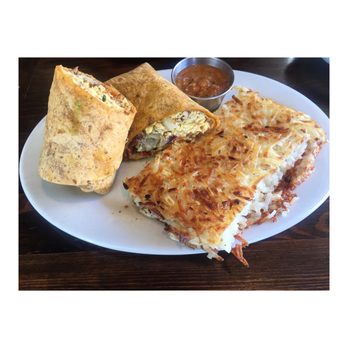 The Hideout Kitchen - Breakfast Burrito & Hash browns - New American Near Me - Lafayette, California