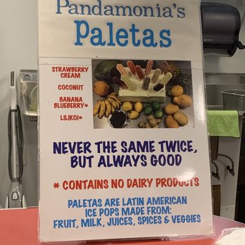 Pandamonia's Paleta Palace - Sign for Pandamonia's Paleta Palace - Specialty Food Near Me - Hilo, Hawaii Pandamonia's Paleta Palace - Sign for Pandamonia's Paleta Palace - Specialty Food Near Me - Hilo, Hawaii
