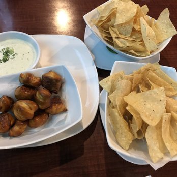 Avenue American Bistro - Jalapeño cheese dip with pretzel bites. Added an order of tortilla chips - Sports Bars Near Me - Wayne, Michigan