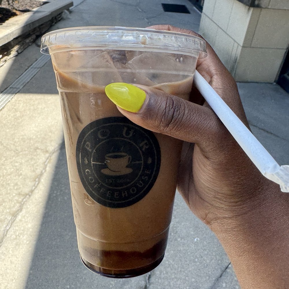 Pour Coffeehouse - Forgot the name of this drink but it was mocha in it. - Coffee & Tea Near Me - Olathe, Kansas Pour Coffeehouse - Forgot the name of this drink but it was mocha in it. - Coffee & Tea Near Me - Olathe, Kansas