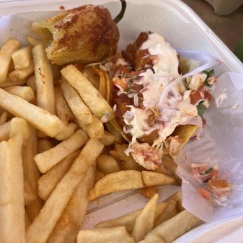Baja King Fish Taco - Fries were hot a seasoned well and crisp - Mexican Near Me - Rialto, California