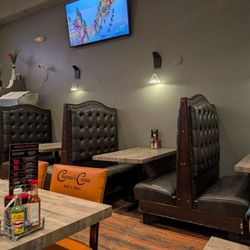 Inside view of the west wall and booths area