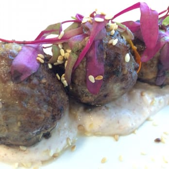 Cat Cora's Kitchen - Delicious lamb meatballs - New American Near Me - San Francisco, California Cat Cora's Kitchen - Delicious lamb meatballs - New American Near Me - San Francisco, California