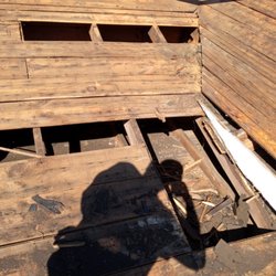 Handymerican Pro - Roofing damage rotten wood removed and replaced with new wood