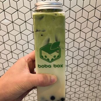 Boba Box - Uji green milk tea with boba - Coffee & Tea Near Me - Monrovia, California Boba Box - Uji green milk tea with boba - Coffee & Tea Near Me - Monrovia, California