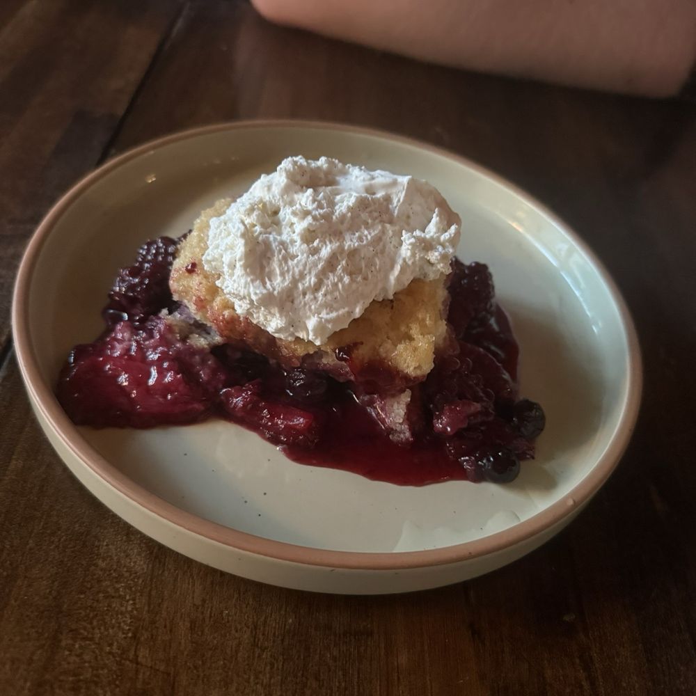 ECCO on Overton Park - Berry cobbler - Modern European Near Me - Memphis, Tennessee ECCO on Overton Park - Berry cobbler - Modern European Near Me - Memphis, Tennessee
