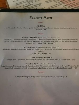 Menu photo 2 NoNo's Cafe Littleton, CO