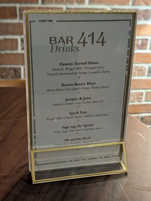 Menu photo 1 Bar 414 San Antonio, TX Menu photo 1 Bar 414 San Antonio, TX