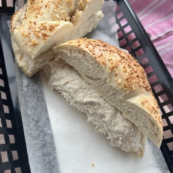 Sunrise Bagel & Deli - Onion bagel and white fish - Bagels Near Me - Kingston, New York Sunrise Bagel & Deli - Onion bagel and white fish - Bagels Near Me - Kingston, New York