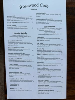Menu photo 2 Rosewood Cafe Tacoma, WA Menu photo 2 Rosewood Cafe Tacoma, WA