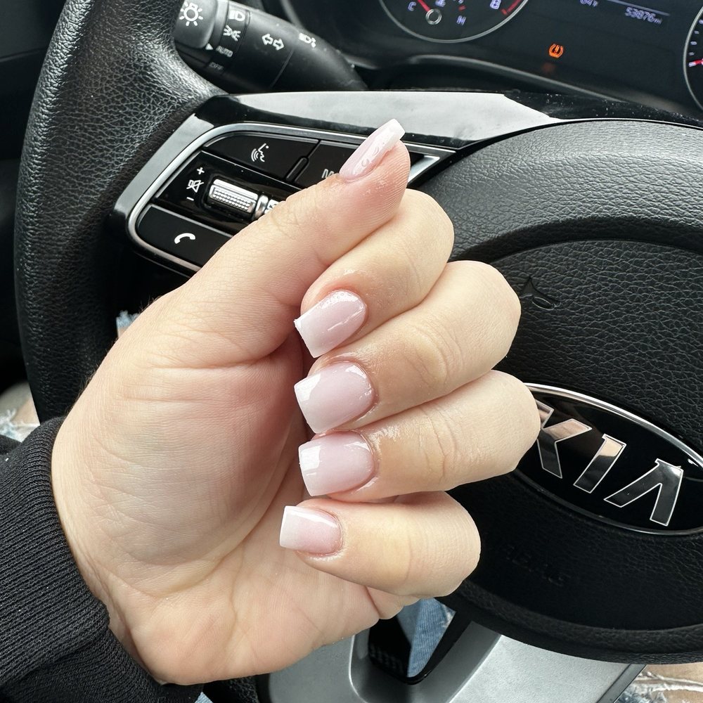 Moon Nails - A clean set, powder #70 - Nail Salons Near Me - Downey, California