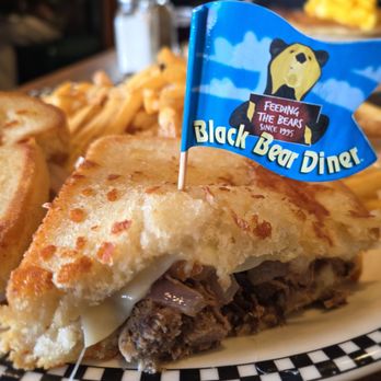 Black Bear Diner Milpitas - Pot Roast Melt with garlic fries - Diners Near Me - Milpitas, California