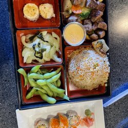 Hibachi Bento and Alaskan Roll