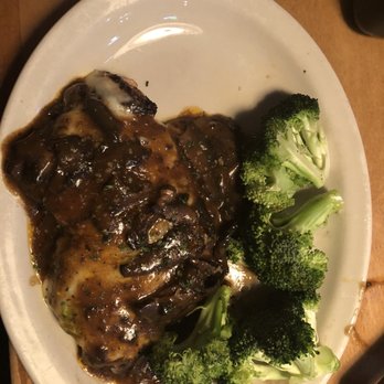 Texas Roadhouse - Undercooked underseasoned broccoli. Terrible idea of chicken breast, salty gravy, weird cheese, & decent mushrooms. - American Near Me - Deer Park, New York Texas Roadhouse - Undercooked underseasoned broccoli. Terrible idea of chicken breast, salty gravy, weird cheese, & decent mushrooms. - American Near Me - Deer Park, New York