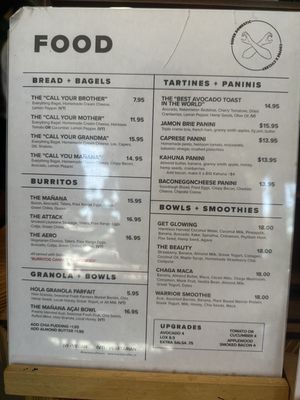 Menu photo 1 Super Domestic Coffee Culver City, CA