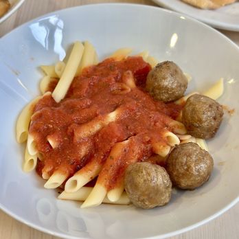 IKEA Restaurant - Penne pasta w meatballs - Scandinavian Near Me - Covina, California IKEA Restaurant - Penne pasta w meatballs - Scandinavian Near Me - Covina, California
