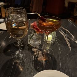 Slate Bleu Restaurant - French rosé and Manhattan  1.24.2026