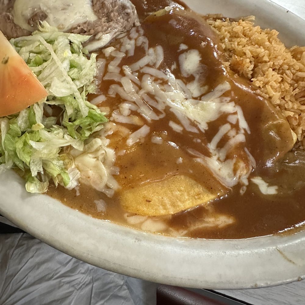 Xochimilco Cafe - Beef and cheese enchilada dinner - Mexican Near Me - Stockton, California Xochimilco Cafe - Beef and cheese enchilada dinner - Mexican Near Me - Stockton, California