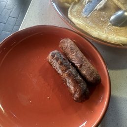 Pork sausage-big and dry