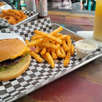 Pocket Burger Shack - Plain Cheeseburger with bacon and avocado, fries, a side of ranch and a mango passionfruit Agua fresca - Burgers Near Me - Sunset Beach, California Pocket Burger Shack - Plain Cheeseburger with bacon and avocado, fries, a side of ranch and a mango passionfruit Agua fresca - Burgers Near Me - Sunset Beach, California
