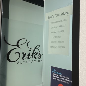 Erik's Alterations - updated hours - Sewing & Alterations Near Me - Irvine, California Erik's Alterations - updated hours - Sewing & Alterations Near Me - Irvine, California