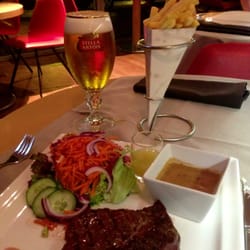 Novotel Leuven Centrum - Ribeye and frites at Novotel - Leuven, Belgium.