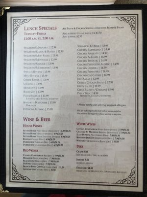 Menu photo 3 Joe's Pizza and Pasta Fort Smith, AR Menu photo 3 Joe's Pizza and Pasta Fort Smith, AR