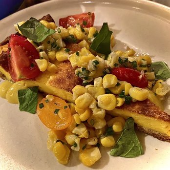 Rich Table - Sweet Corn Tart with Cherry Tomato and Basil - New American Near Me - San Francisco, California