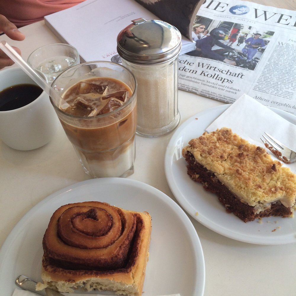 Westberlin - Filter coffee, iced latte, cinnamon and apple crumble. - Cafes Near Me - Berlin, BE Westberlin - Filter coffee, iced latte, cinnamon and apple crumble. - Cafes Near Me - Berlin, BE