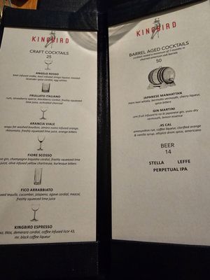 Menu photo 8 Kingbird Washington, DC, DC