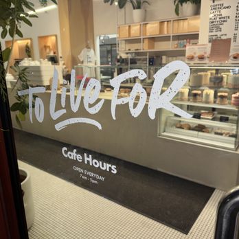 To Live For Bakery - Logo on window~ - Bakeries Near Me - Vancouver, British Columbia