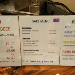 Beer menu Beer menu