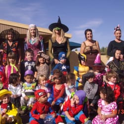 Best Friends Preschool - Halloween fun with parents, grandparents and staff. Neighborhood parade group