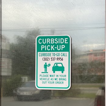 China Express - Curbside pick up sign with phone number - Chinese Near Me - Bethany Beach, Delaware