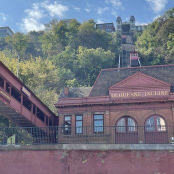 Duquesne Incline - The view from the parking lot - Landmarks & Historical Buildings Near Me - Pittsburgh, Pennsylvania Duquesne Incline - The view from the parking lot - Landmarks & Historical Buildings Near Me - Pittsburgh, Pennsylvania