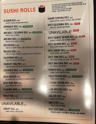 Menu photo 3 Bonsai Upper Arlington, OH