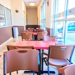 Shipley Do-Nuts - Tables. They have Wi-Fi.
