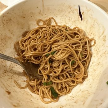 Shanghai Taste - Shanghai Scallion Oil Noodles. This noodle is simple but its taste is amazing. I found no places which have this amazing scallion noodle - Shanghainese Near Me - Plano, Texas