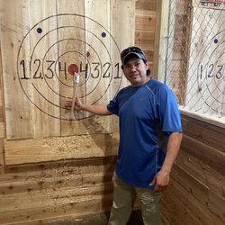 Peach Rail Tavern & Hatchet House - Jesus Bullseye