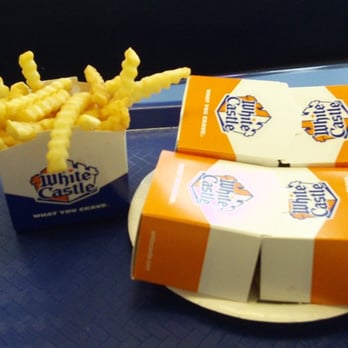 White Castle - a plate of french fries and a box of cheese fries - Fast Food Near Me - Joliet, Illinois